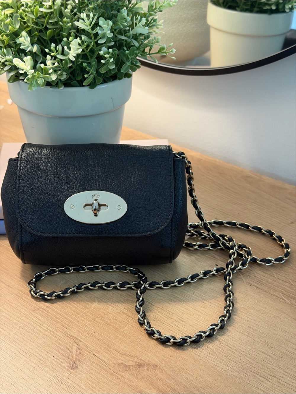 Mulberry Mini Lily Leather Crossbody Bag